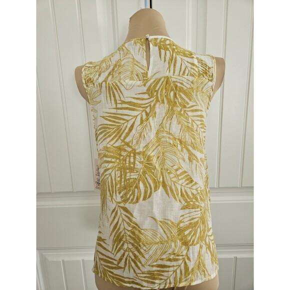 Nanette Lepore Gold Ray Smocked Tank Top Sz S - Picture 5 of 12